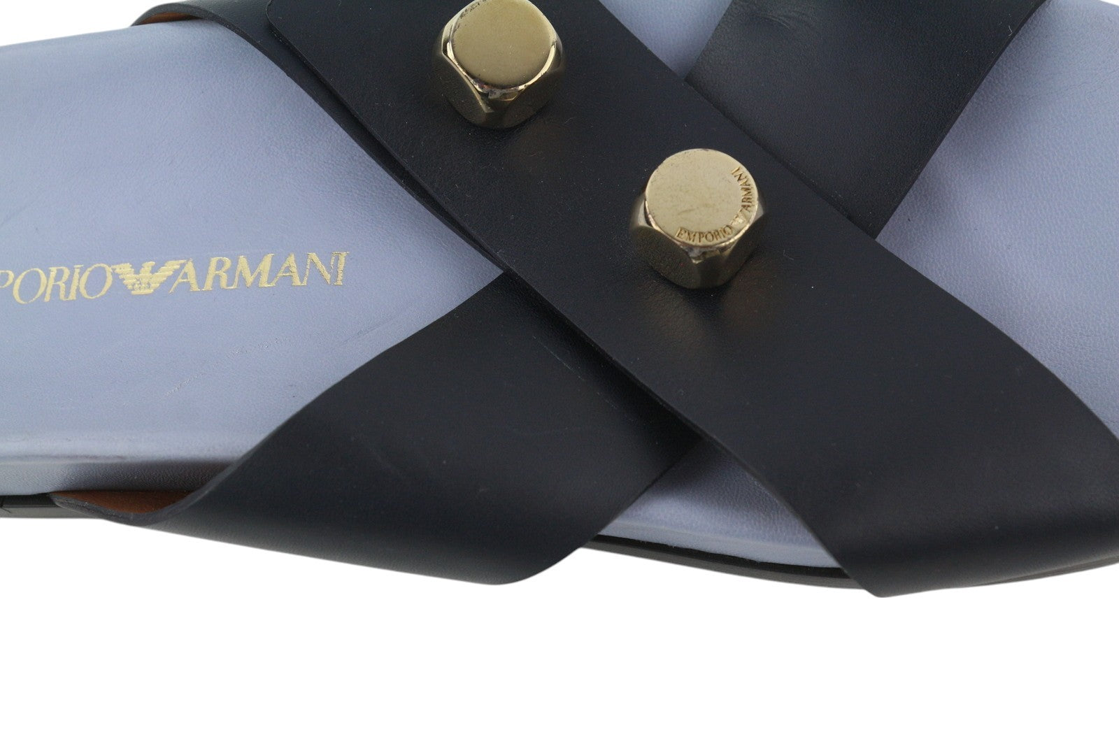 EMPORIO ARMANI moteriški bateliai su odiniais bateliais, 37 dydis, juodos spalvos, su šuns atspalvio detalėmis, užsegami atvira nosele. 