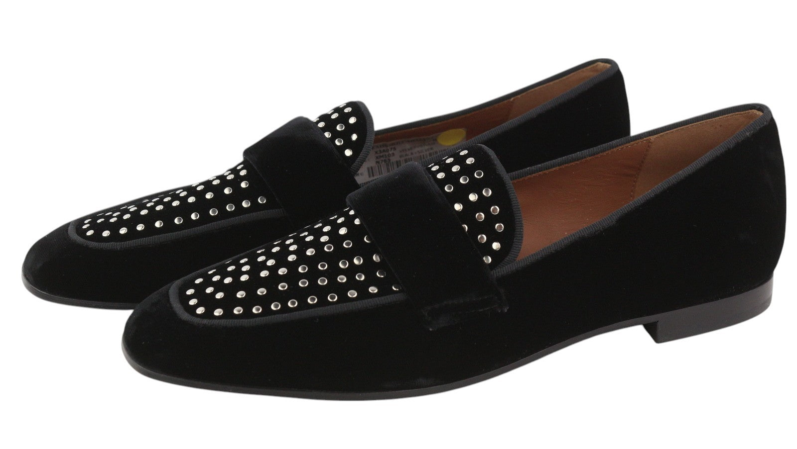 EMPORIO ARMANI X3A075 moteriški bateliai, 37 dydis, juodi, aksominiai, kvadratinės nosies, įmaunami bateliai. 