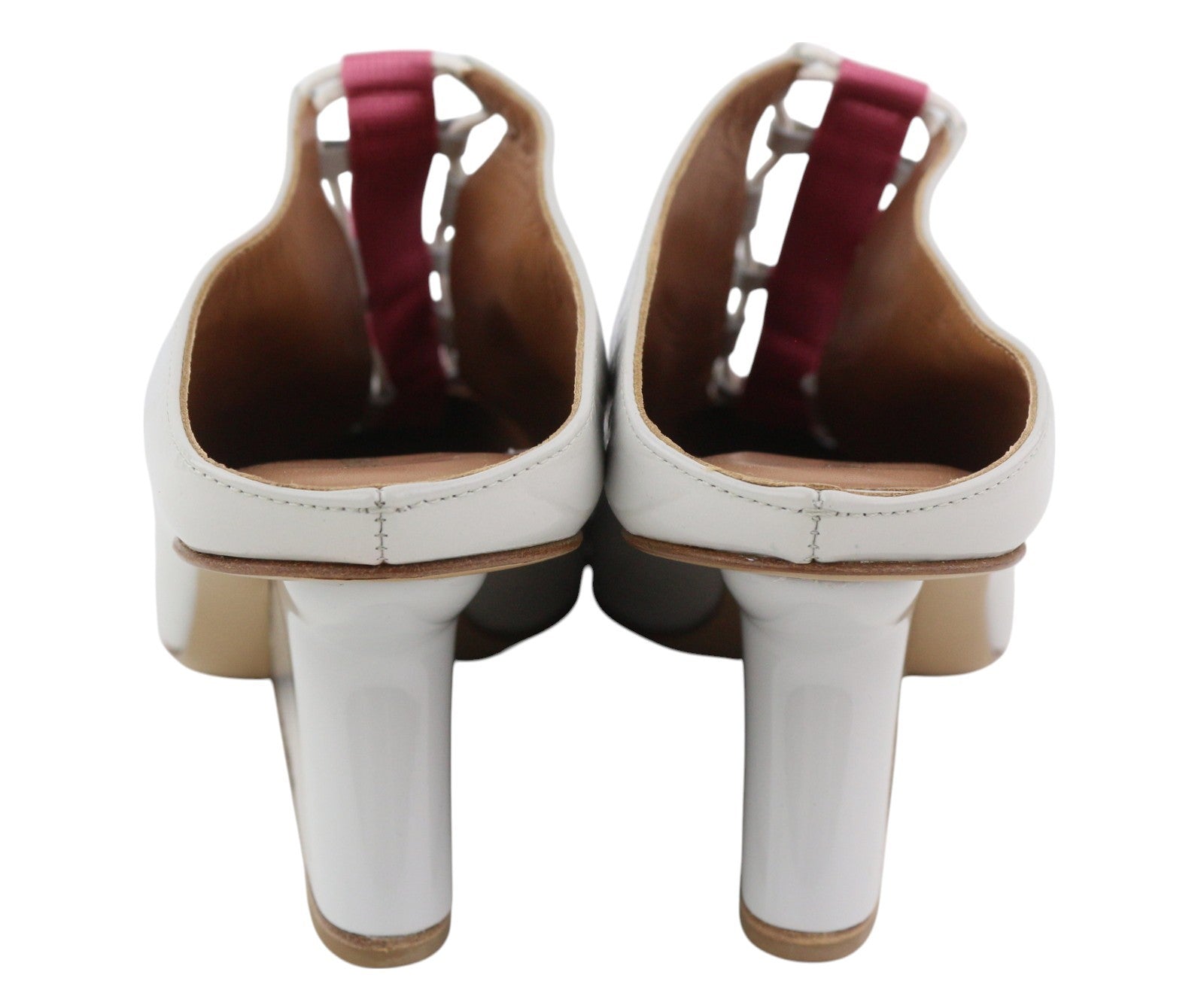 EMPORIO ARMANI X3R016 moteriški aukštakulniai, 37 dydžio, pilkos odos, su užsegamu dirželiu. Detalės. 