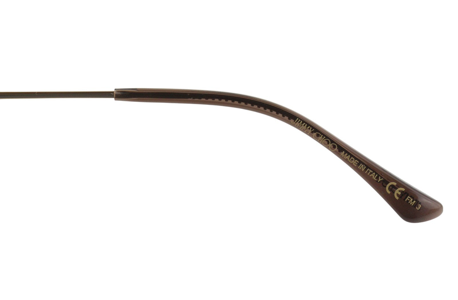 JIMMY CHOO Astra/F/Sk moteriški akiniai nuo saulės su aukso spalvos rėmeliu, geometrinio rašto, rekomenduojama kaina – 310 USD 