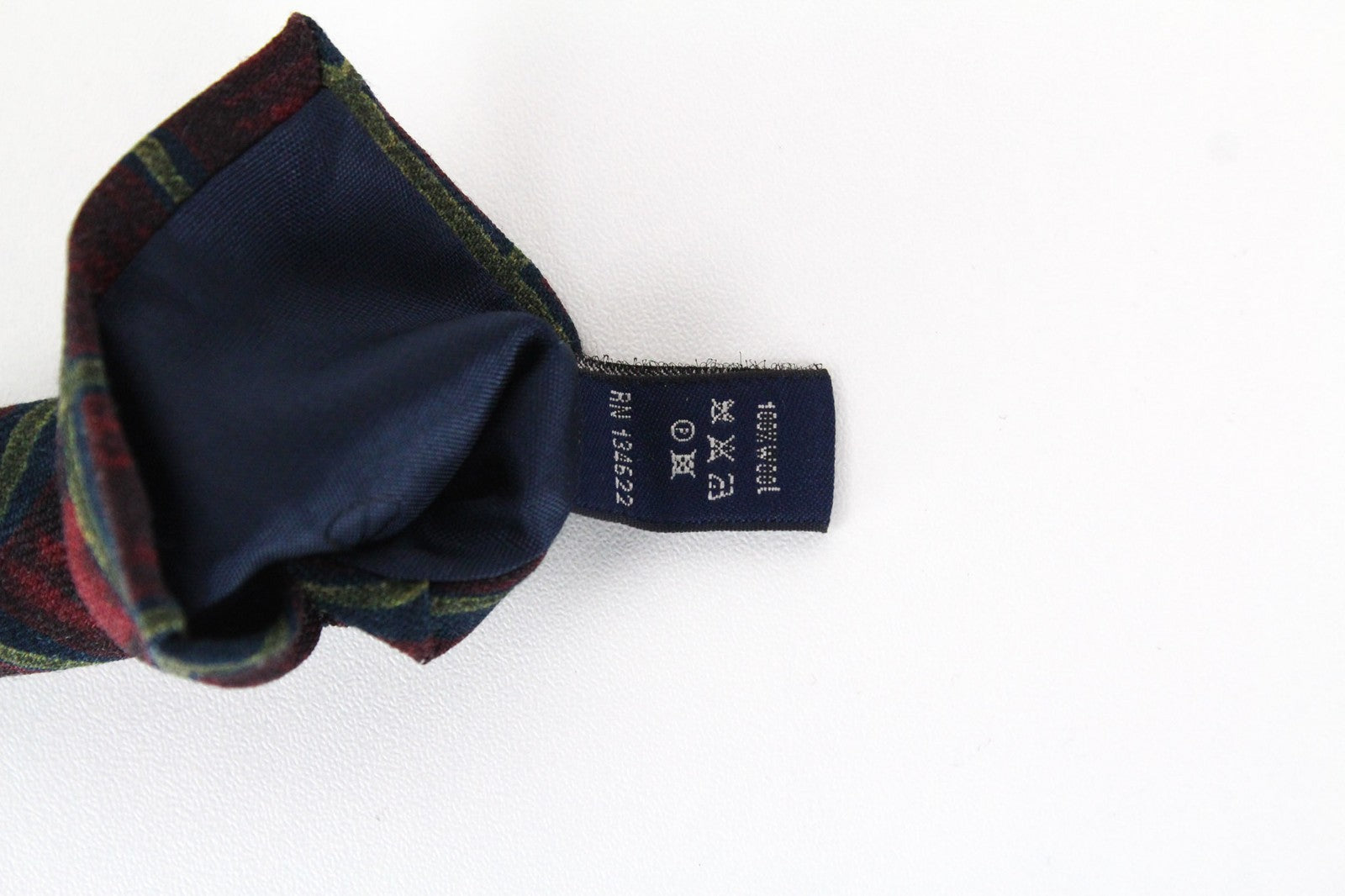 SUITSUPPLY vyriškas raudonas mėlynas vilnonis kaklaraištis ~150x8cm raštuotas smailiais galais klasikinis 