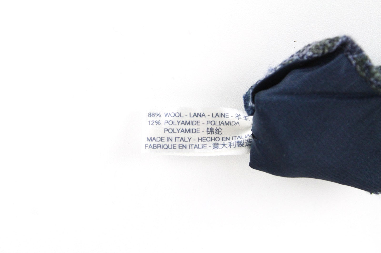 SUITSUPPLY vyriškas kaklaraištis 150x8 cm mėlynas vilnos mišinio rytietiško rašto oficialus įvaizdis 