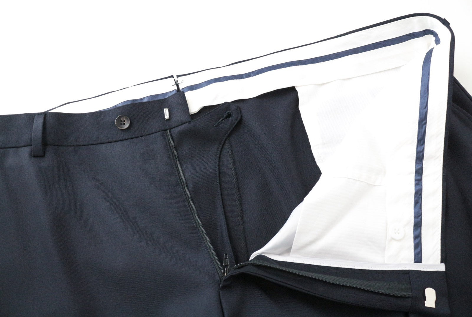 SUITSUPPLY La Spalla Men's Suit UK56S Slim Blue Perennial 3-Piece Wool