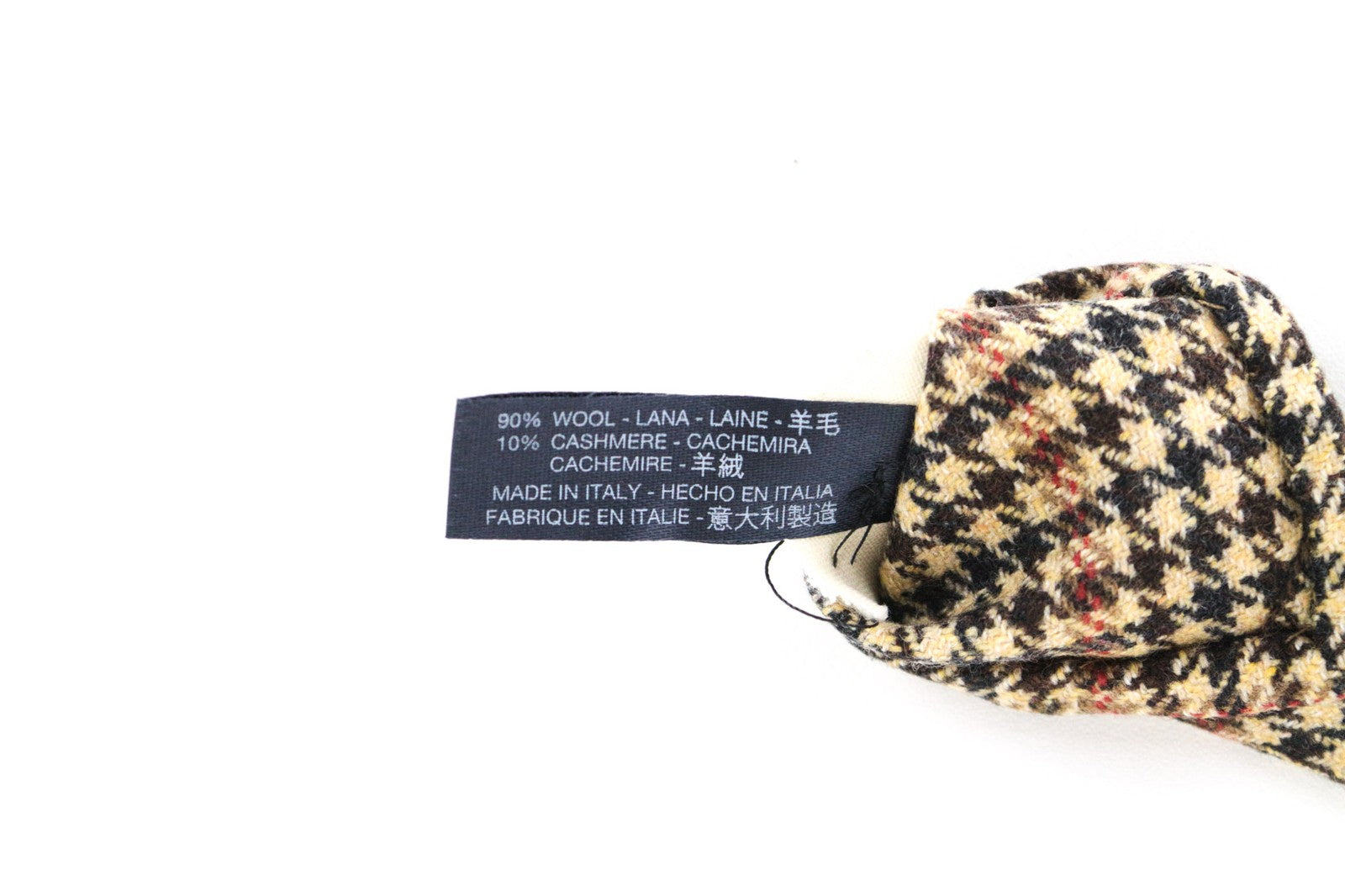 SUITSUPPLY vyriškas kaklaraištis ~150x8cm rudas vilnonis kašmyro kaklaraištis su smailiais galais, su medžio dėmėmis 