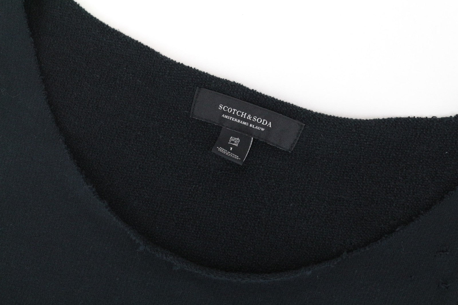 SCOTCH &amp; SODA Ams Blauw moteriški juodi medvilniniai be rankovių vasariniai marškinėliai be rankovių S dydžio 