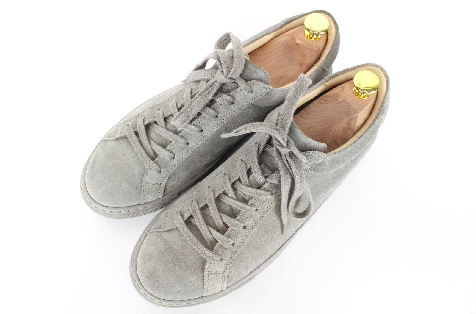 „SUITSUPPLY“ vyriški pilki zomšiniai EU41 suvarstomi žemakulniai sportbačiai kasdieniam avėjimui 