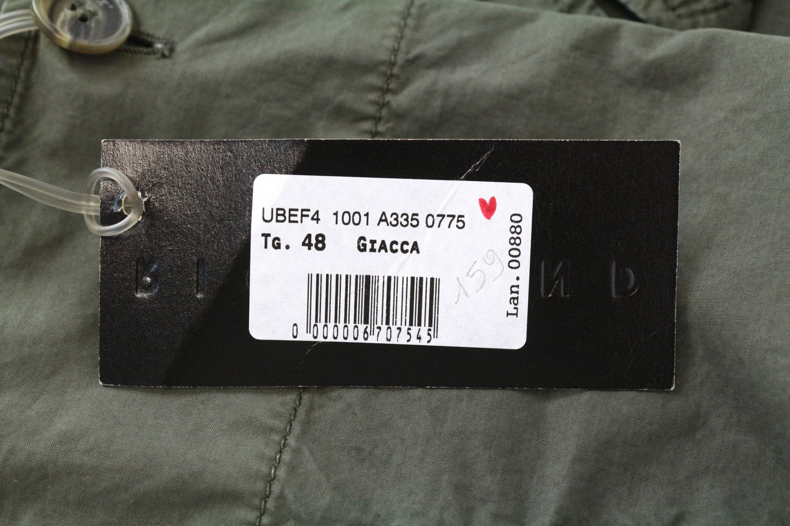 RICHMOND vyriškas žalias medvilninis švarkas 48 be pamušalo, laisvalaikio, lengvas, vienaeilis 