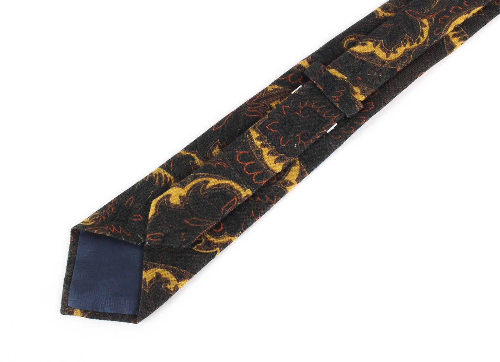 SUITSUPPLY rudas vilnonis kaklaraištis ~150x8cm su grafiniu raštu smailiais galais, formalus kaklaraištis 