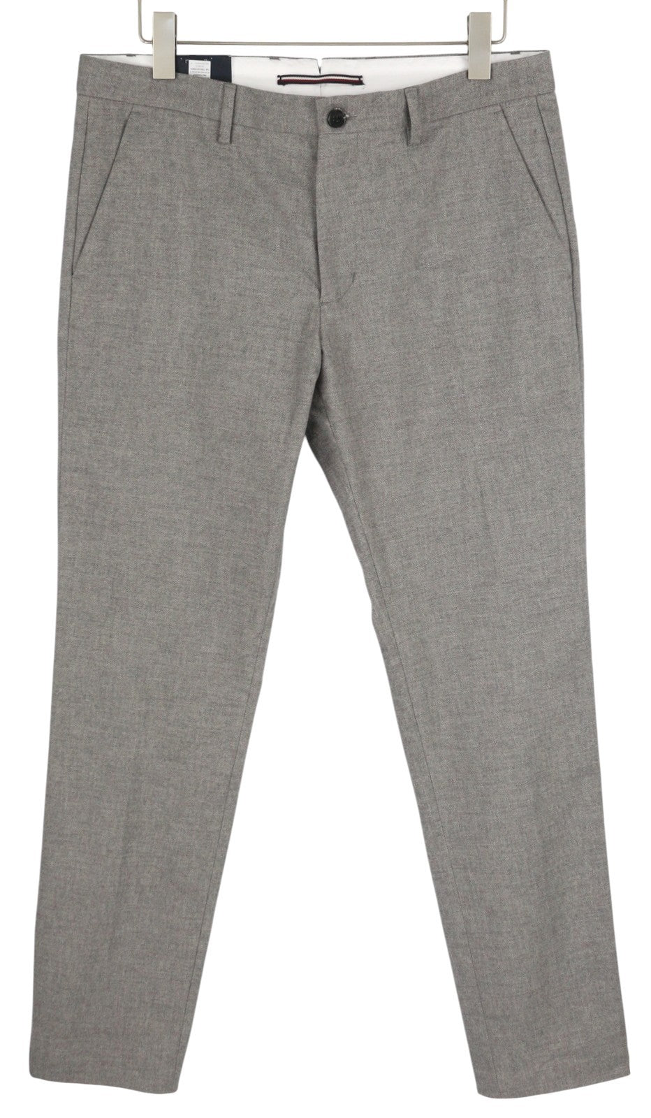 TOMMY HILFIGER Bleecker Brushed Solid vyriškos kelnės W30/L32 Melange Slim Stretch 