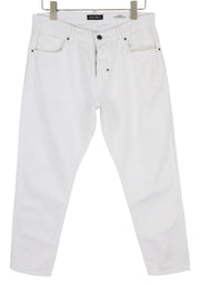 ANTONY MORATO Argon Men Jeans W32 Denim White Slim Fit Ankle Length Button Fly