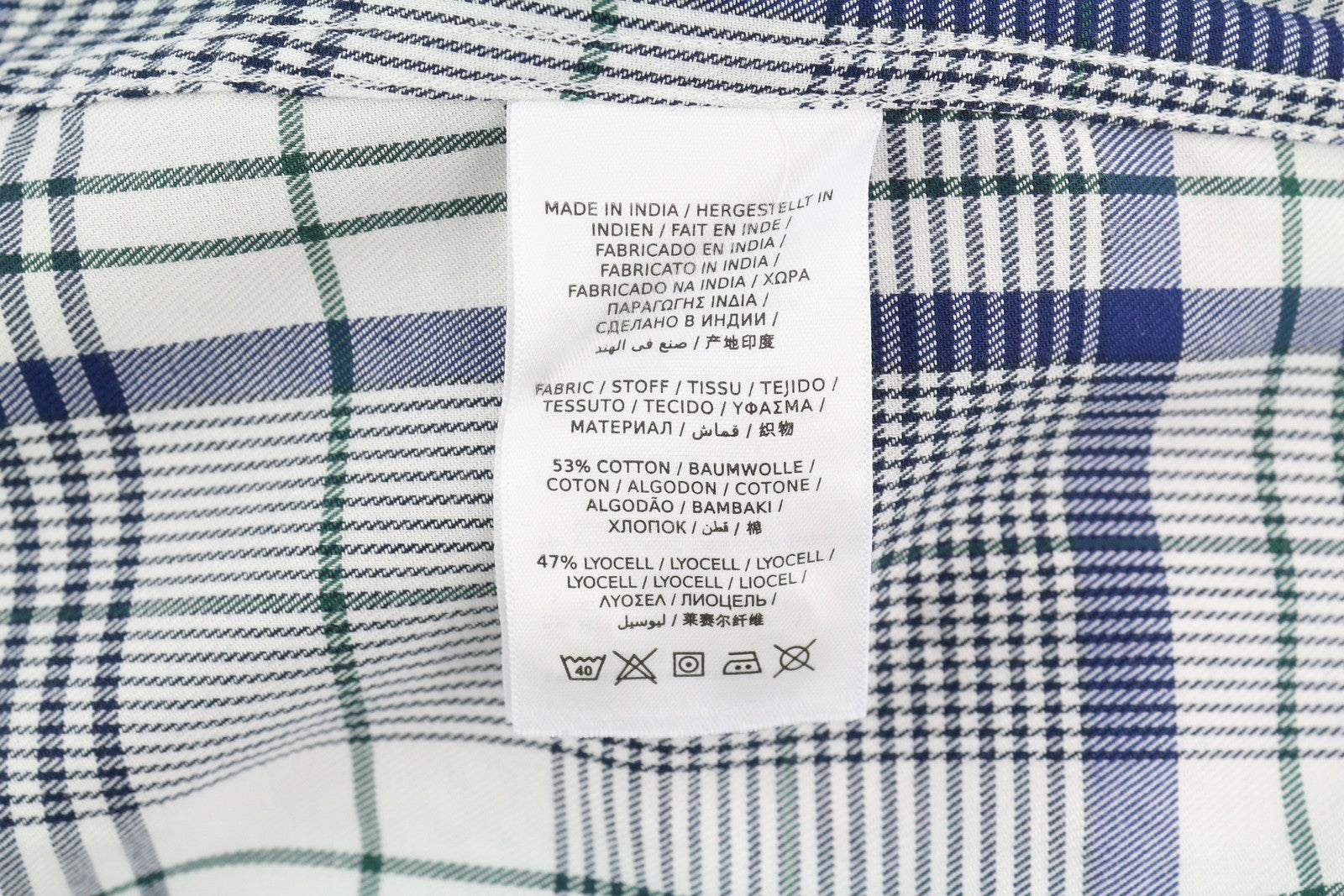 GANT flaneliniai moteriški marškinėliai, EU34, laisvalaikio, languotas raštas, sagomis užsegamas, išplatinta kaklo linija su logotipu 