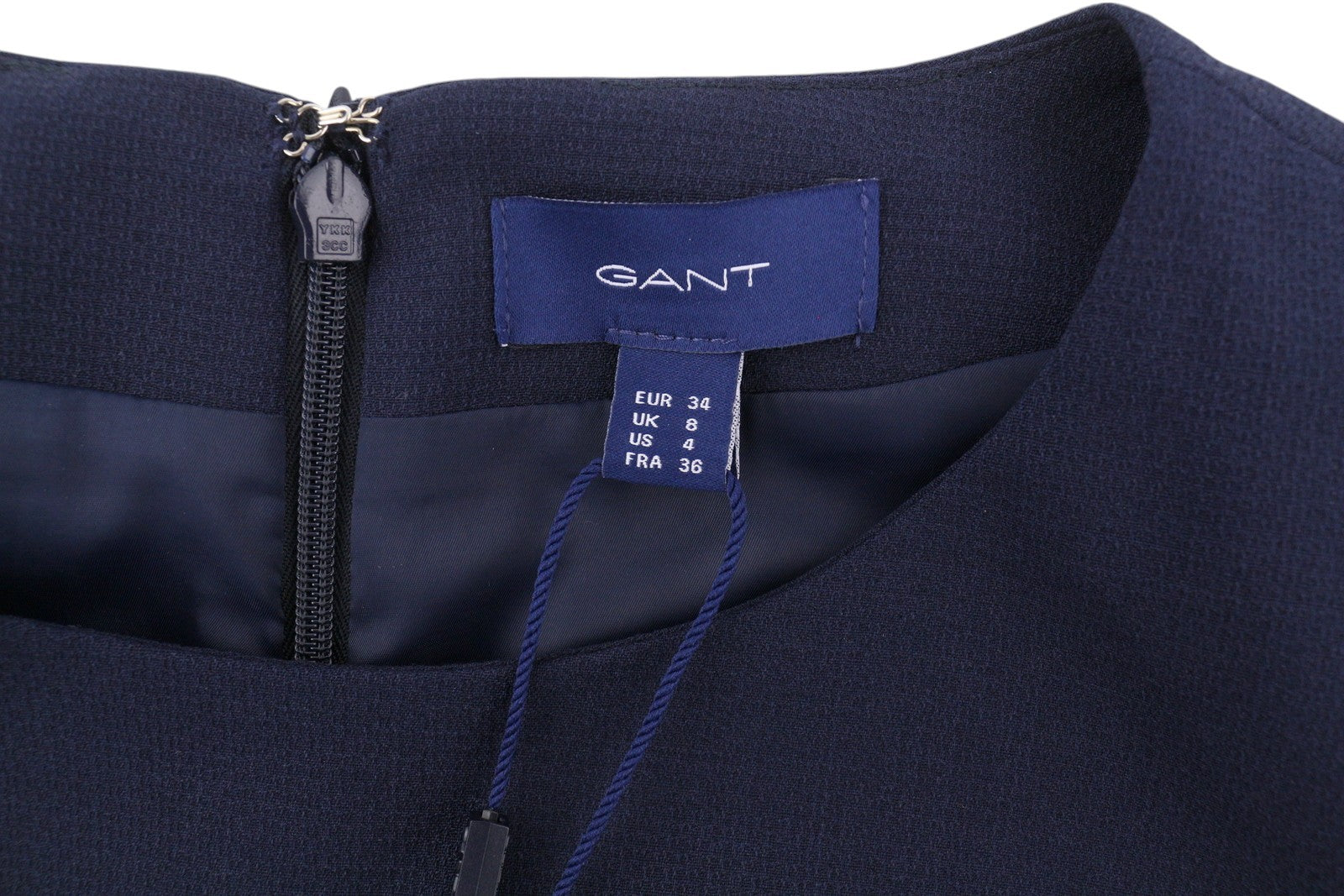 GANT Hopsack Stretch maža moteriška suknelė EU34 vilnos mišinio 3/4 rankovėmis iki kelių 