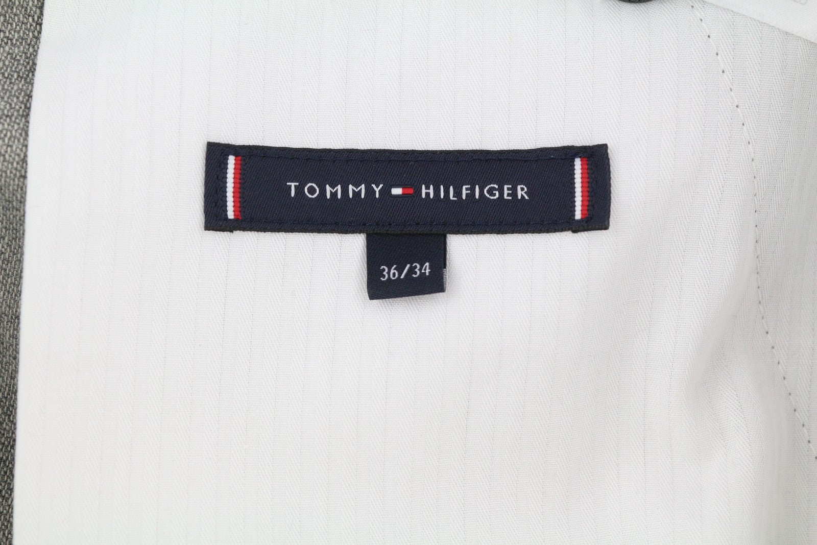 TOMMY HILFIGER Bleecker Brushed Solid vyriškos kelnės W36/L34 Melange Slim Stretch 