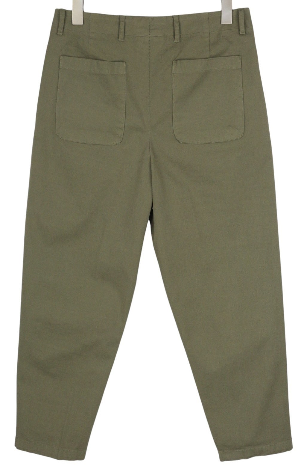 TOMMY HILFIGER Army Stretch Twill vyriškos kelnės W32 Khaki spalvos, klostuotos, siaurėjančios su užtrauktuku. 
