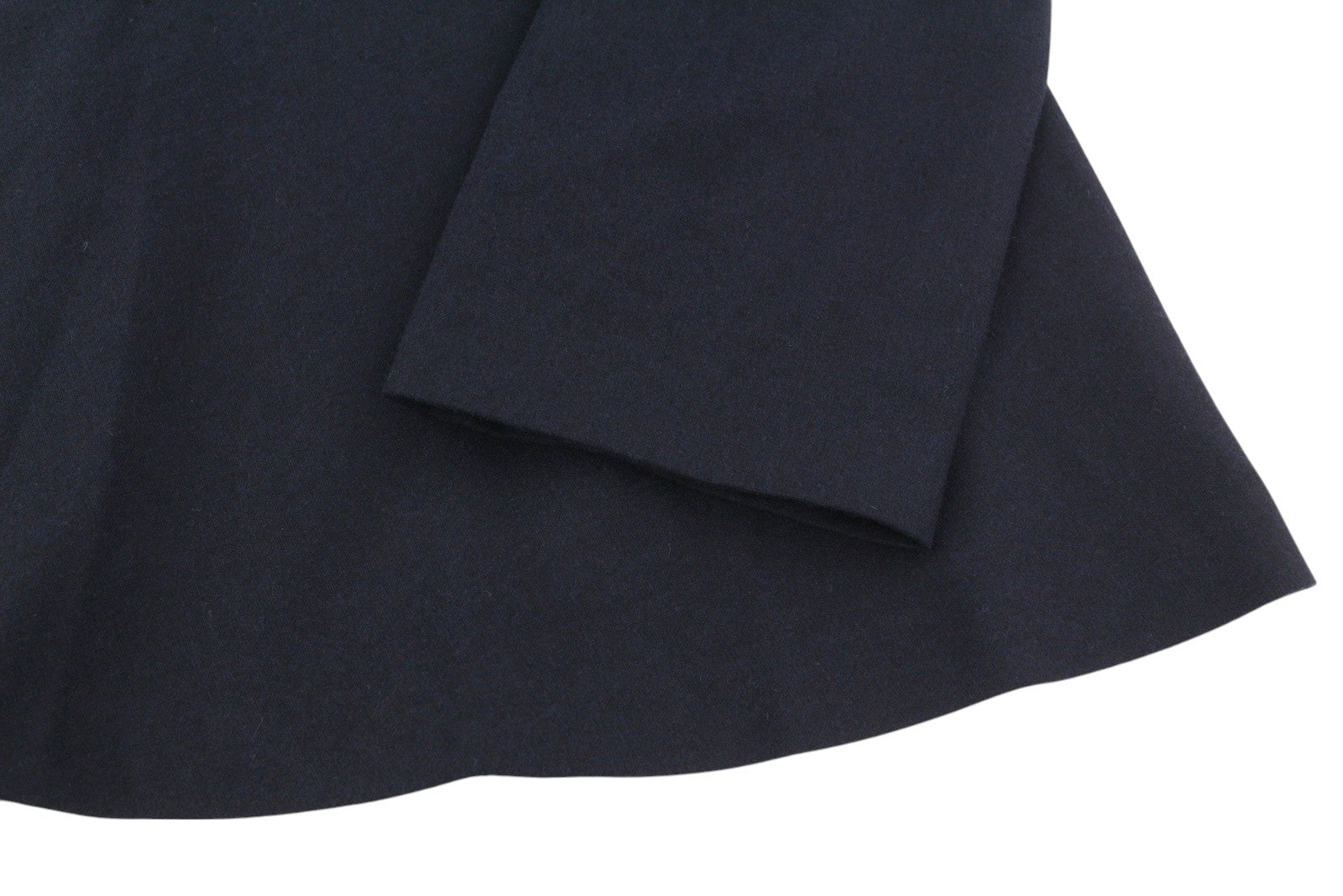 GANT Flanelinė platėjanti moteriška suknelė EU38 mėlyna vilnos mišinio apvali iškirpte 3/4 rankovėmis mini 