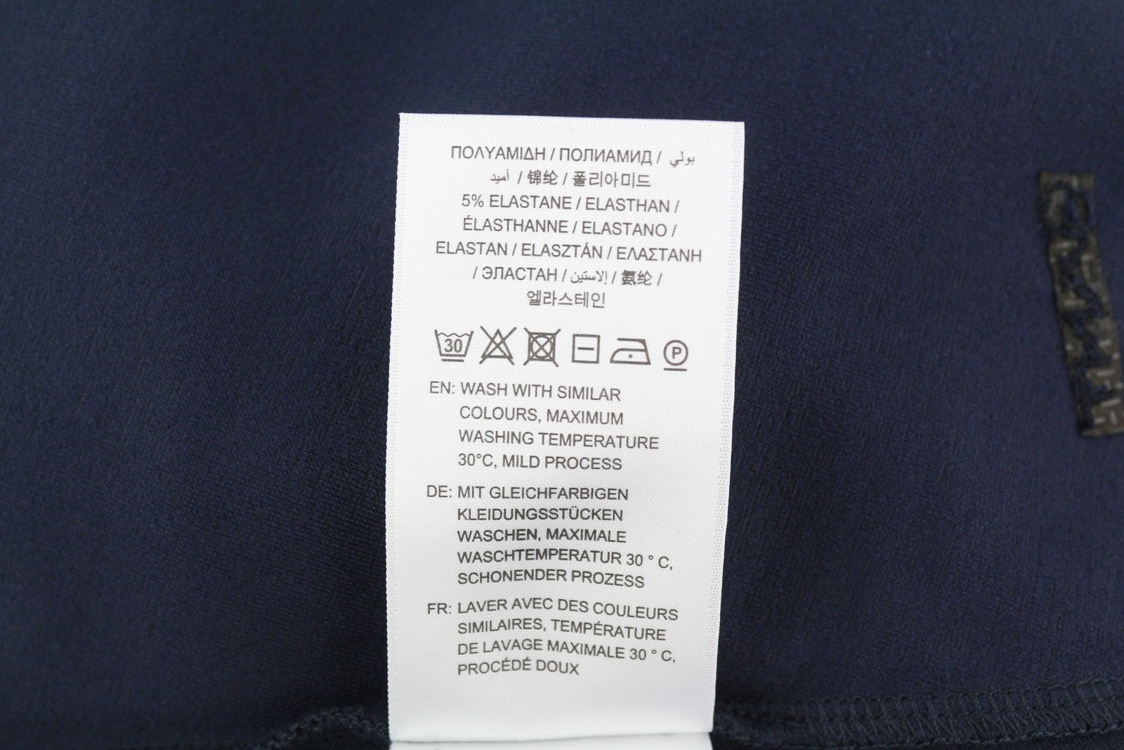 GANT „Meadow Holeseam Jersey“ moteriška suknelė, mėlyna, trumpomis rankovėmis, tampri, iki kelių 