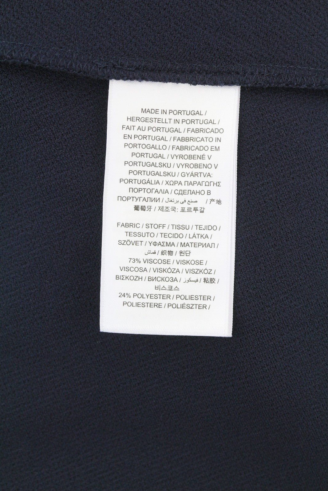 GANT Rib Structure moteriška suknelė S mėlyna trumpomis rankovėmis, tampri V formos iškirpte, iki kelių 