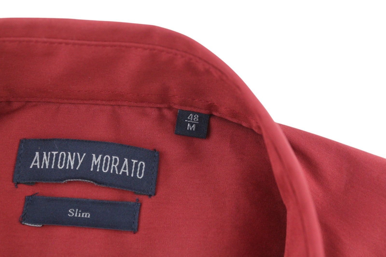 ANTONY MORATO vyriški marškinėliai M mėlyni trumpomis rankovėmis, sagomis užsegami, gėlėti, platėjančios iškirptės, laisvalaikio stiliaus.