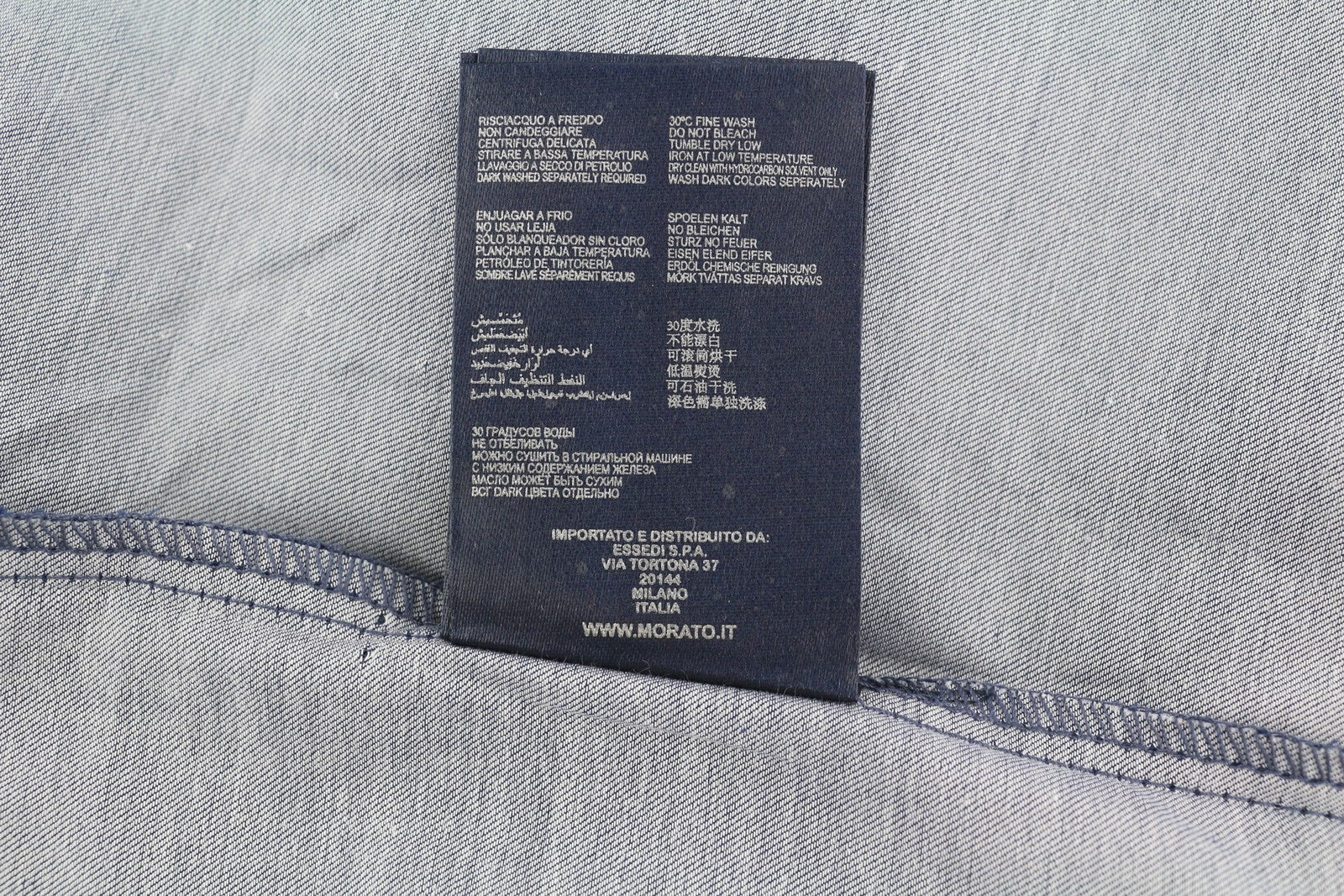 ANTONY MORATO vyriški marškinėliai M mėlyni trumpomis rankovėmis, sagomis užsegami, gėlėti, platėjančios iškirptės, laisvalaikio stiliaus.