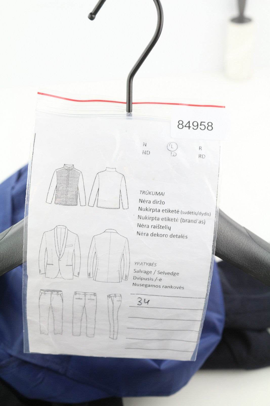 GANT Flanelinė platėjanti moteriška suknelė EU34 mėlyna vilnos mišinio apvali iškirpte 3/4 rankovėmis mini 