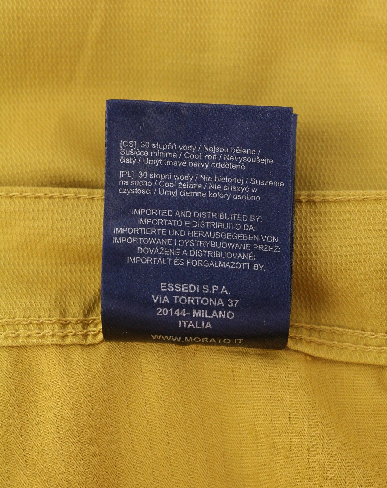 ANTONY MORATO Keith vyriškos kelnės W28 geltonos tekstūruotos, aptemptos, laisvalaikio stiliaus, su užtrauktuku. 