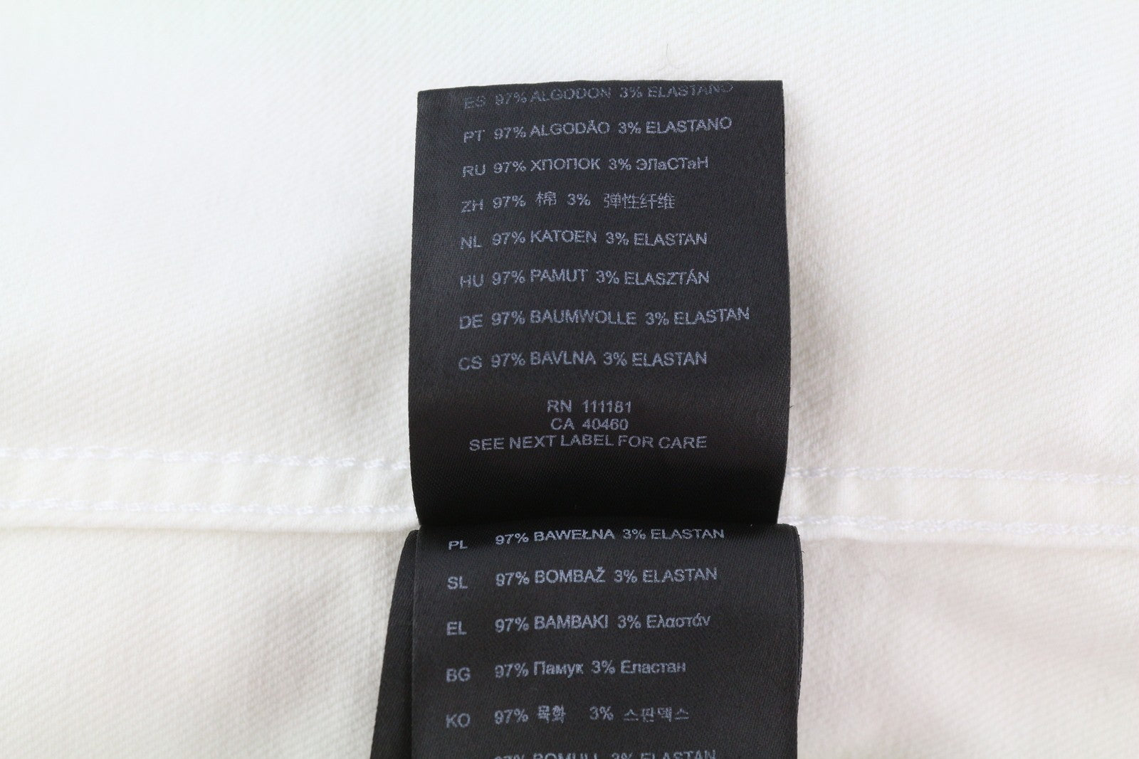 ANTONY MORATO vyriška striukė XL dydžio džinsinis, baltas, su sagomis ir pamušalu, unisex 