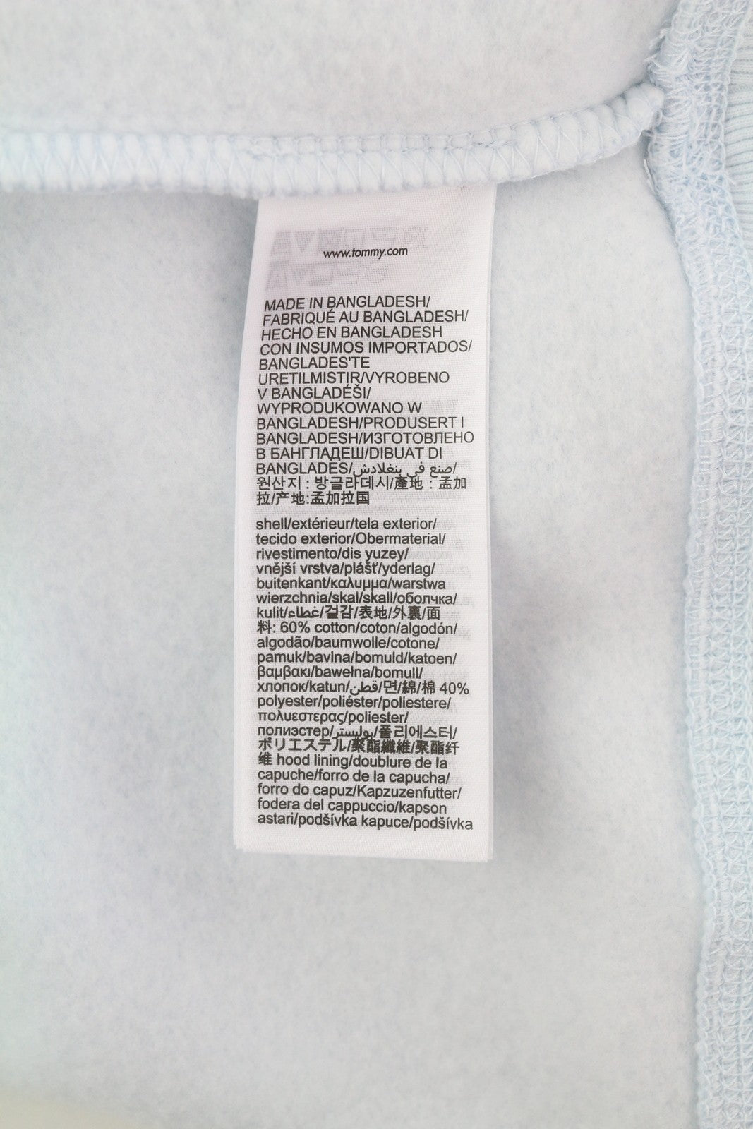 TOMMY HILFIGER vyriškas džemperis su gobtuvu L šviesiai mėlynas kengūros kišenė su gobtuvu logotipais 