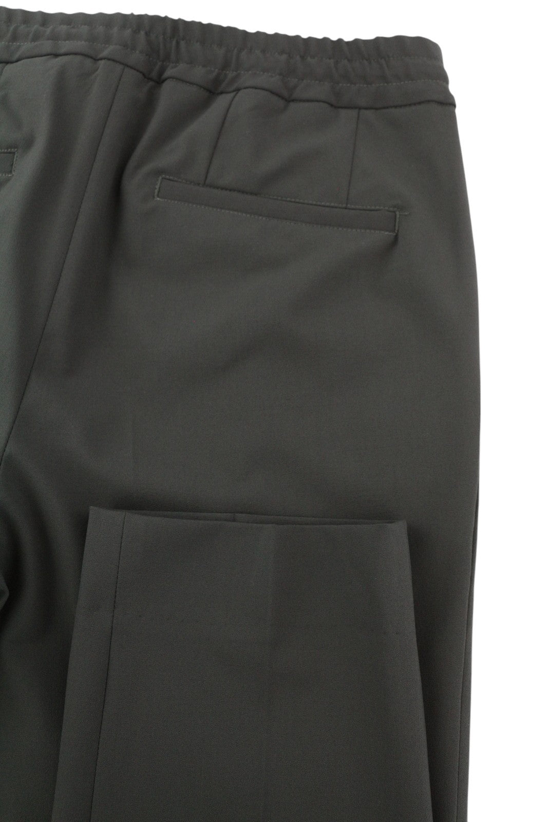 TOMMY HILFIGER THFlex vyriškos kelnės W31 Khaki Plain Plisuotos Elastic Waist Slim 