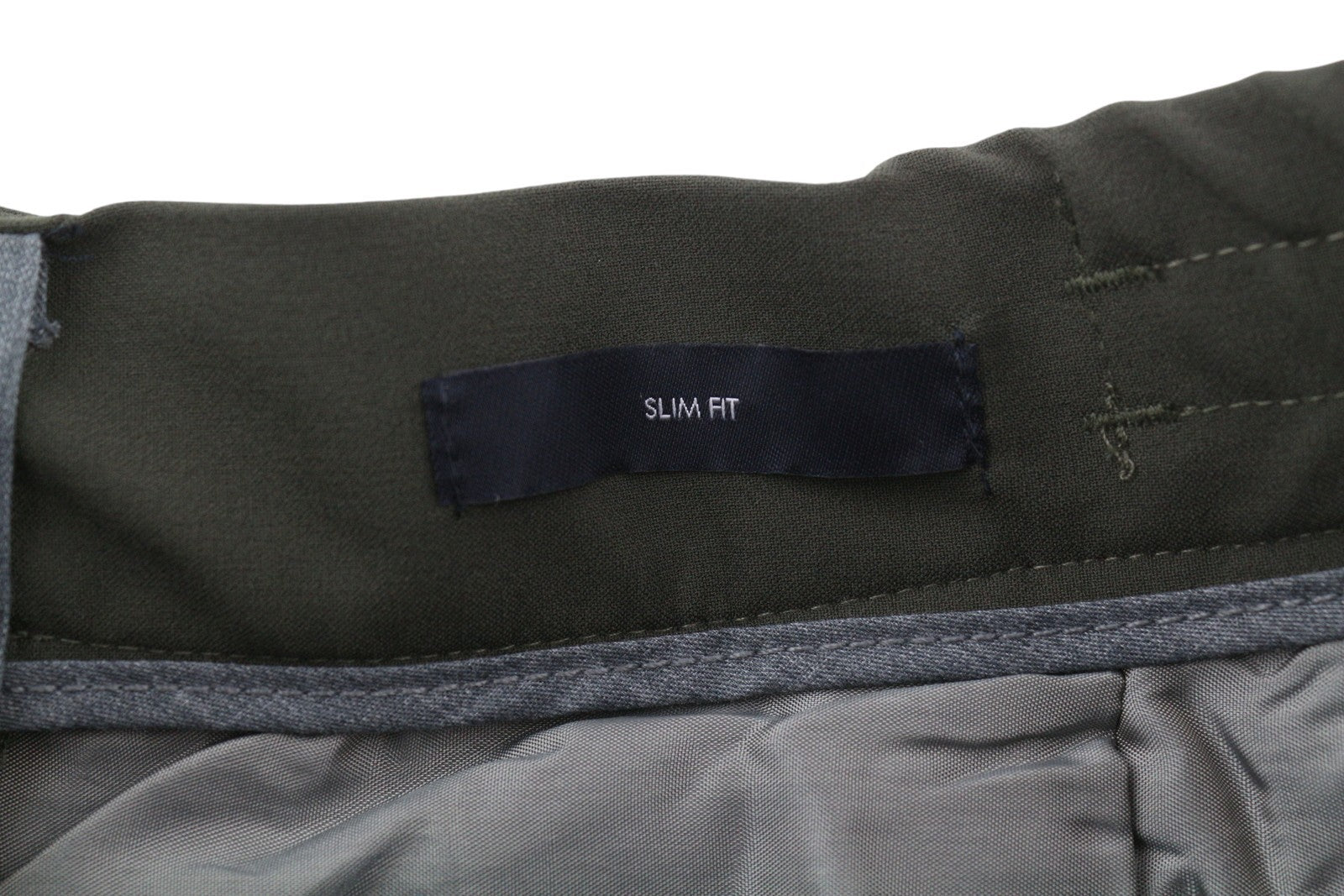 TOMMY HILFIGER THFlex vyriškos kelnės W31 Khaki Plain Plisuotos Elastic Waist Slim 