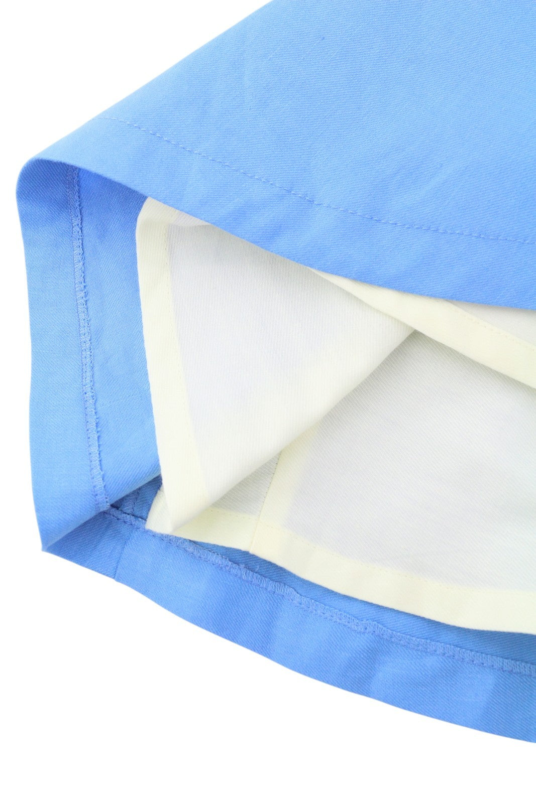 GANT lininė moteriška suknelė EU42 mėlyna be rankovių, su pamušalu, platėjančia apvalia apykakle, iki kelių 