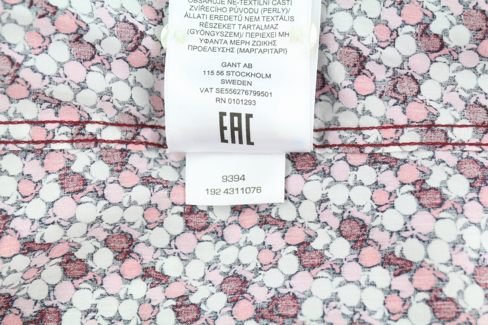 GANT rudens rašto tamprūs moteriški marškinėliai su sagomis užsegamais laisvalaikio stiliaus marškinėliai 