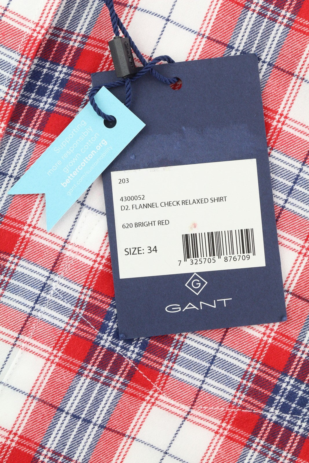 GANT Flaneliniai Languoti Laisvi Moteriški Marškinėliai EU34 Laisvalaikio Spalvingi Sagomis Apačioje Iškirpte 