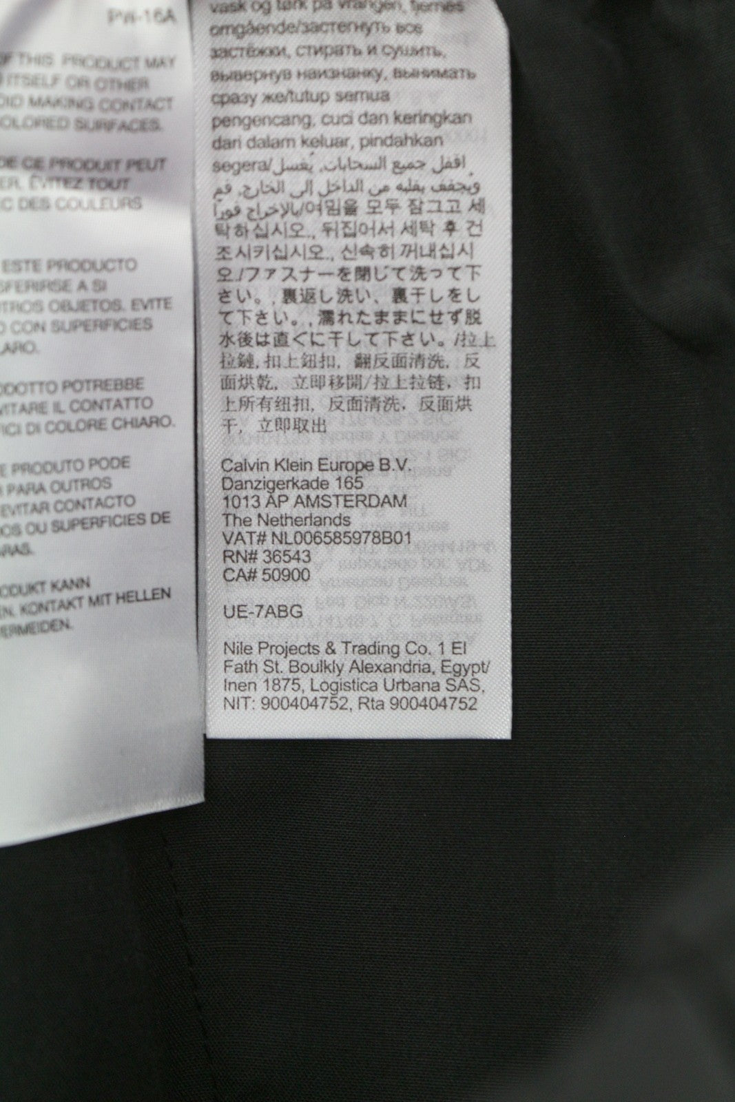 CALVIN KLEIN Crinkle Tech Stretch vyriškos kelnės L juodos, plonos, elastingo juosmens 