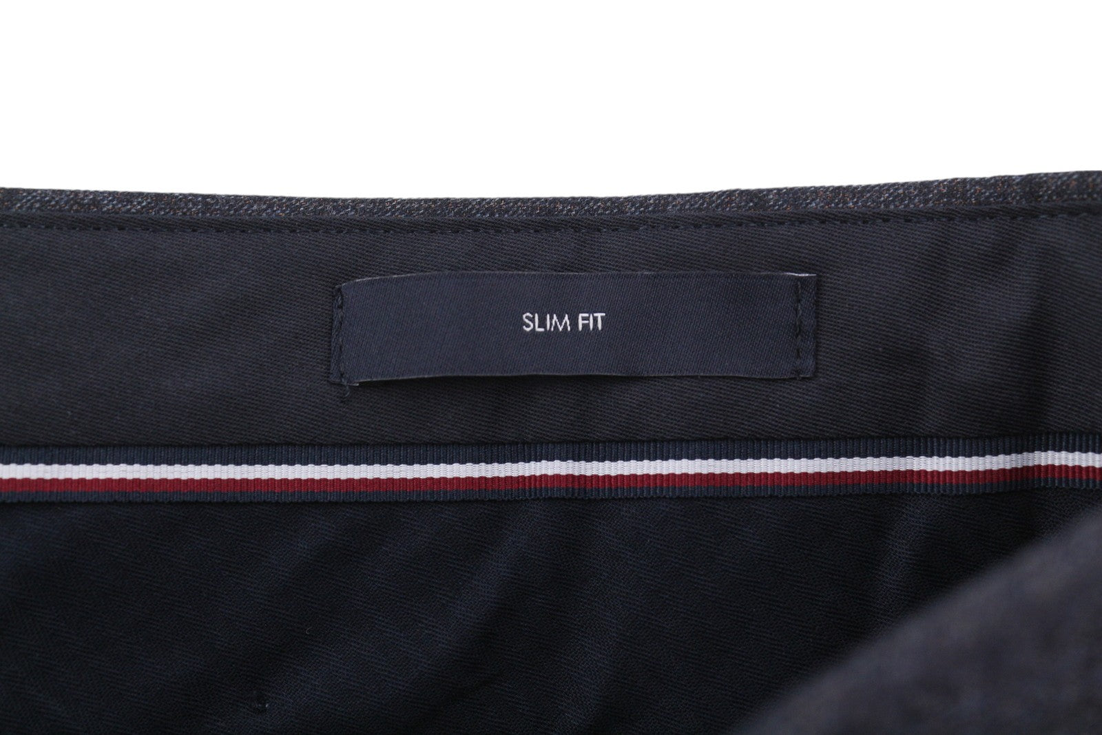 TOMMY HILFIGER x Lardini vyriškos kelnės W31 mėlynos, plonos, tekstūruotos vilnos, RRP 179 € 