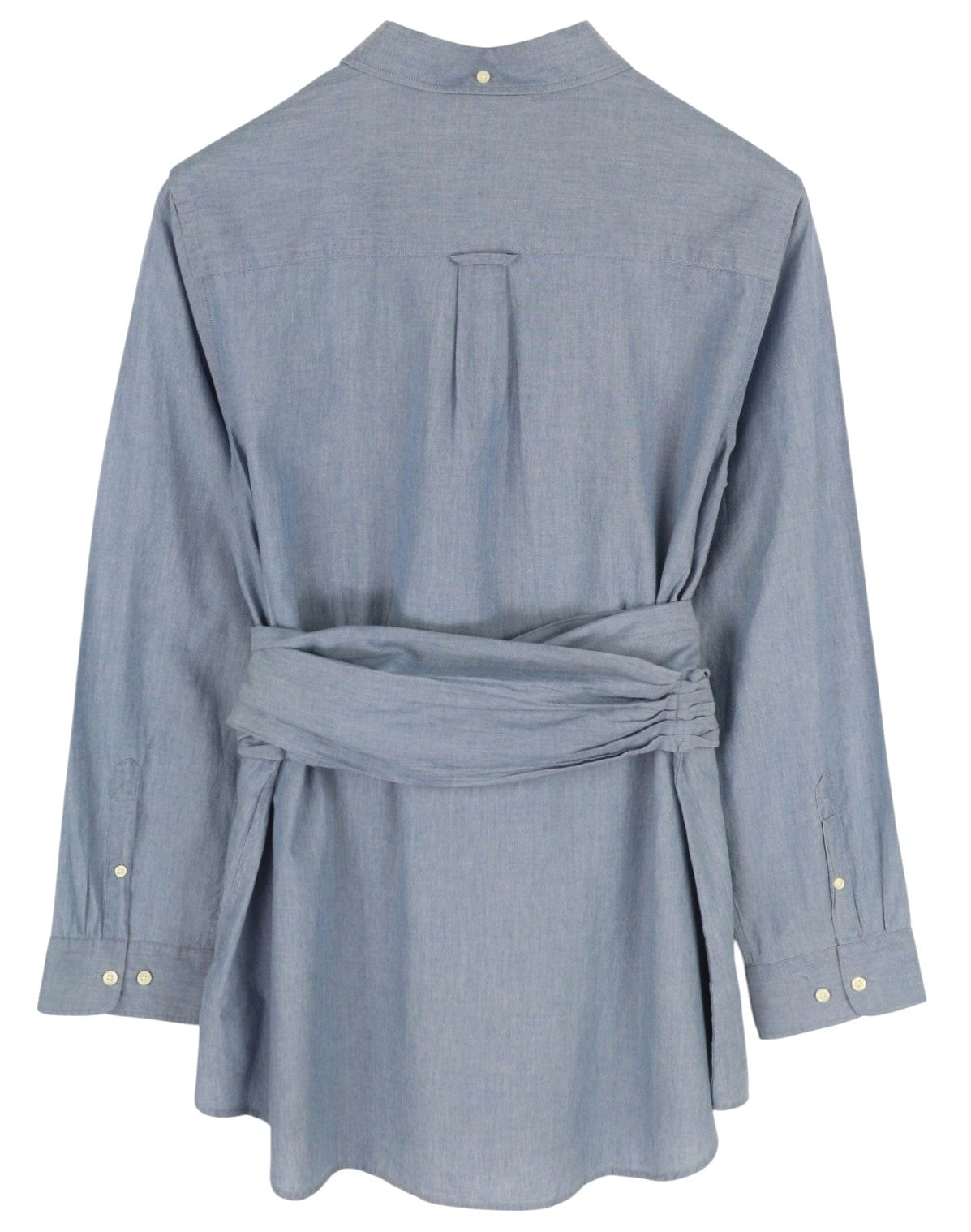 GANT Rugger Chambray Smille moteriški marškinėliai L dydžio, mėlyni, su diržu ir ilgomis rankovėmis