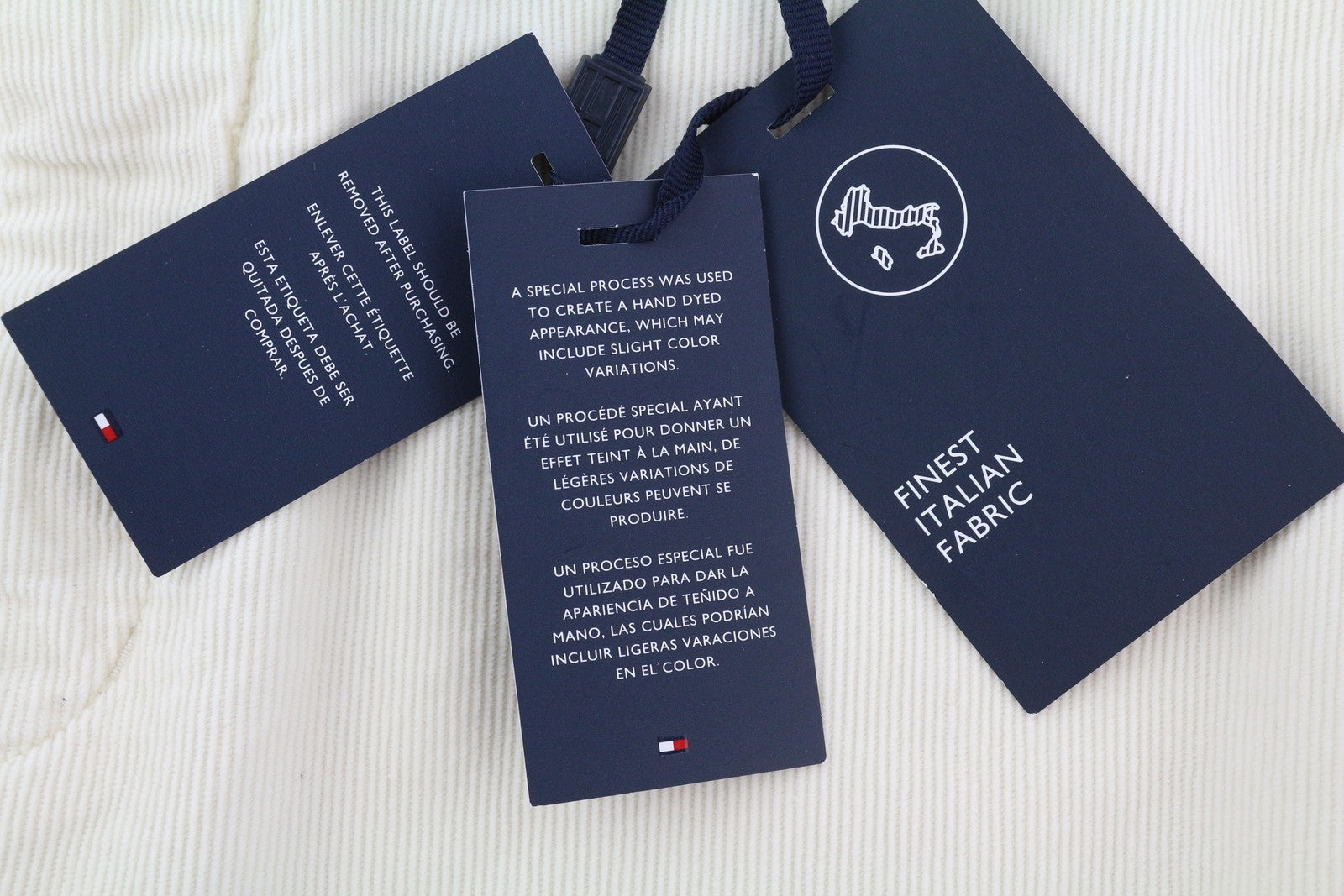 TOMMY HILFIGER Denton Chino Stretch vyriškos kelnės W36/L32 baltos velveto tiesios 