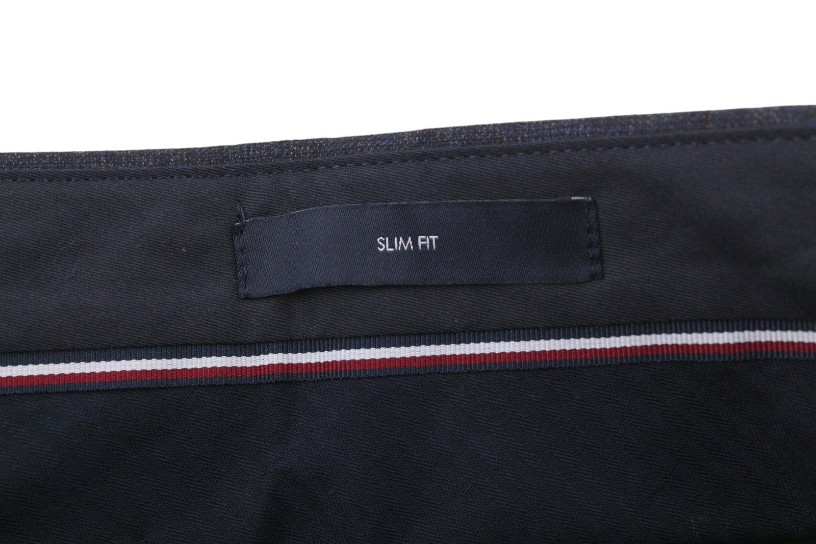 TOMMY HILFIGER x Lardini vyriškos kelnės W31 mėlynos vilnos kašmyro plono kirpimo, rekomenduojama kaina – 179 € 