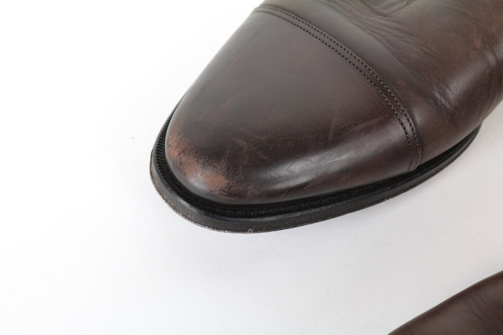 SUITSUPPLY Men's Shoes EU43/UK9 Brown Calf Leather Derby Lace-Up Dress Style