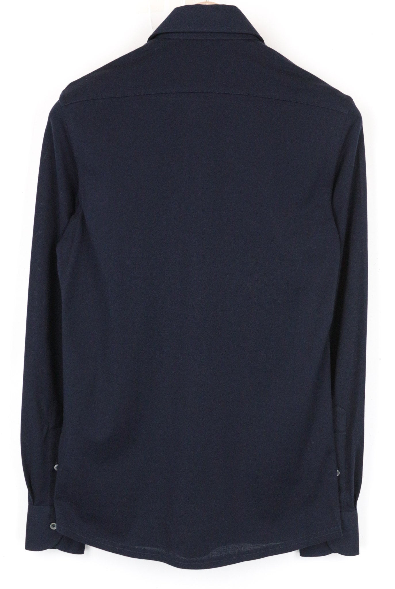 SUITSUPPLY vyriški oficialūs marškinėliai 35/36/13.5/14 tamsiai mėlyni itin ploni medvilniniai polo 