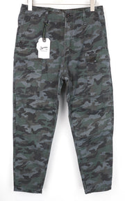 DENHAM Nato Men's Cargo Trousers W30/L32 Grey Cotton Military Pattern Pants