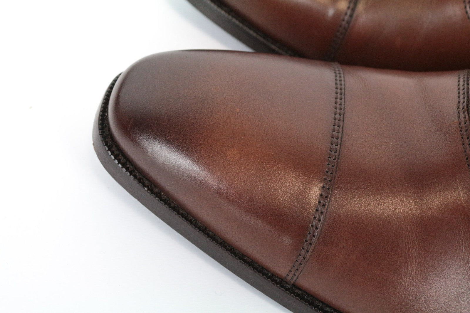 SUITSUPPLY Men's Oxford Shoes EU44.5/UK10.5 Lace-Up Brown Leather Dresswear