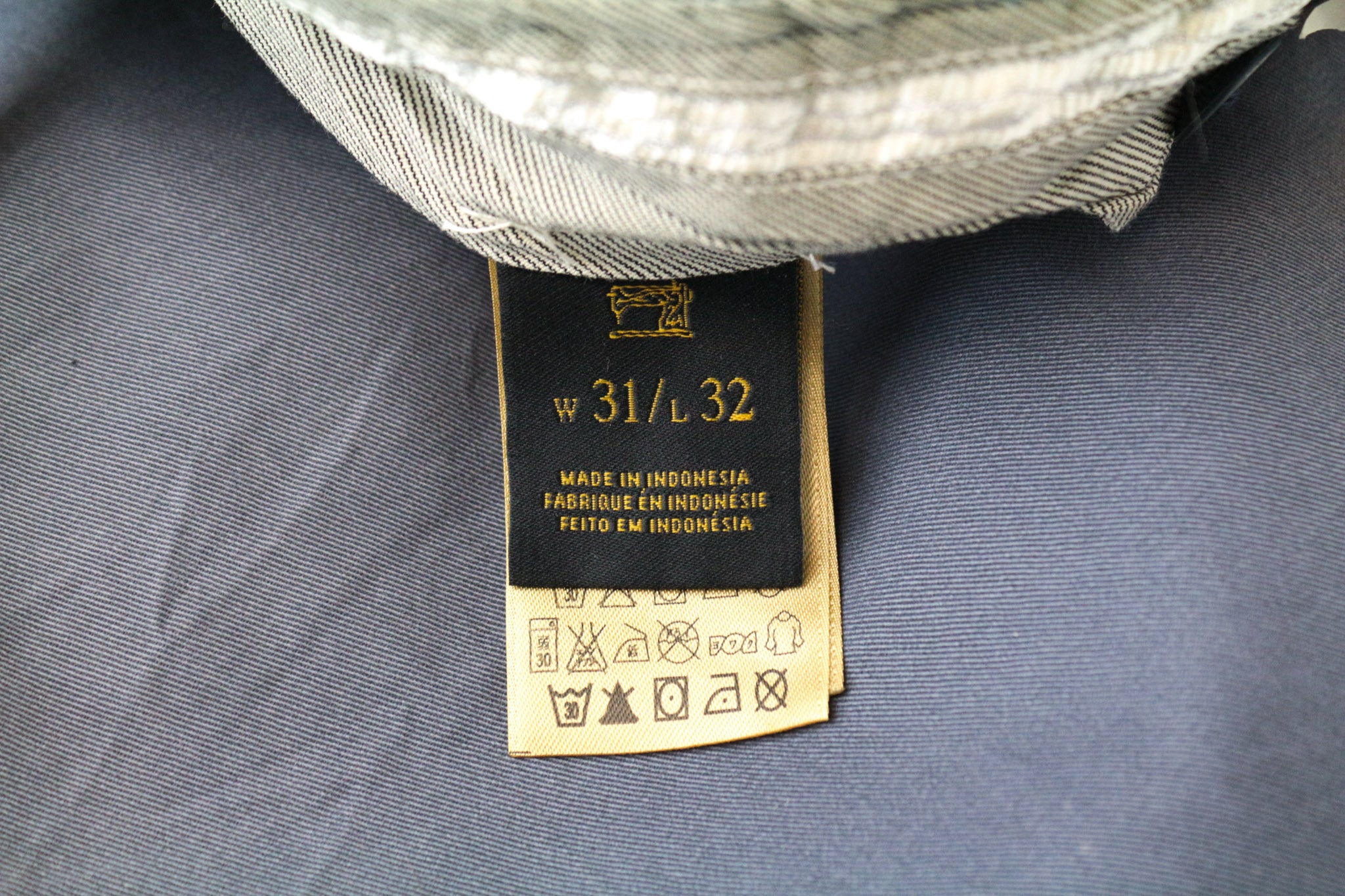 SCOTCH & SODA Warren Men's Trousers W32/L32 Relaxed Blue Cotton Slim Washed