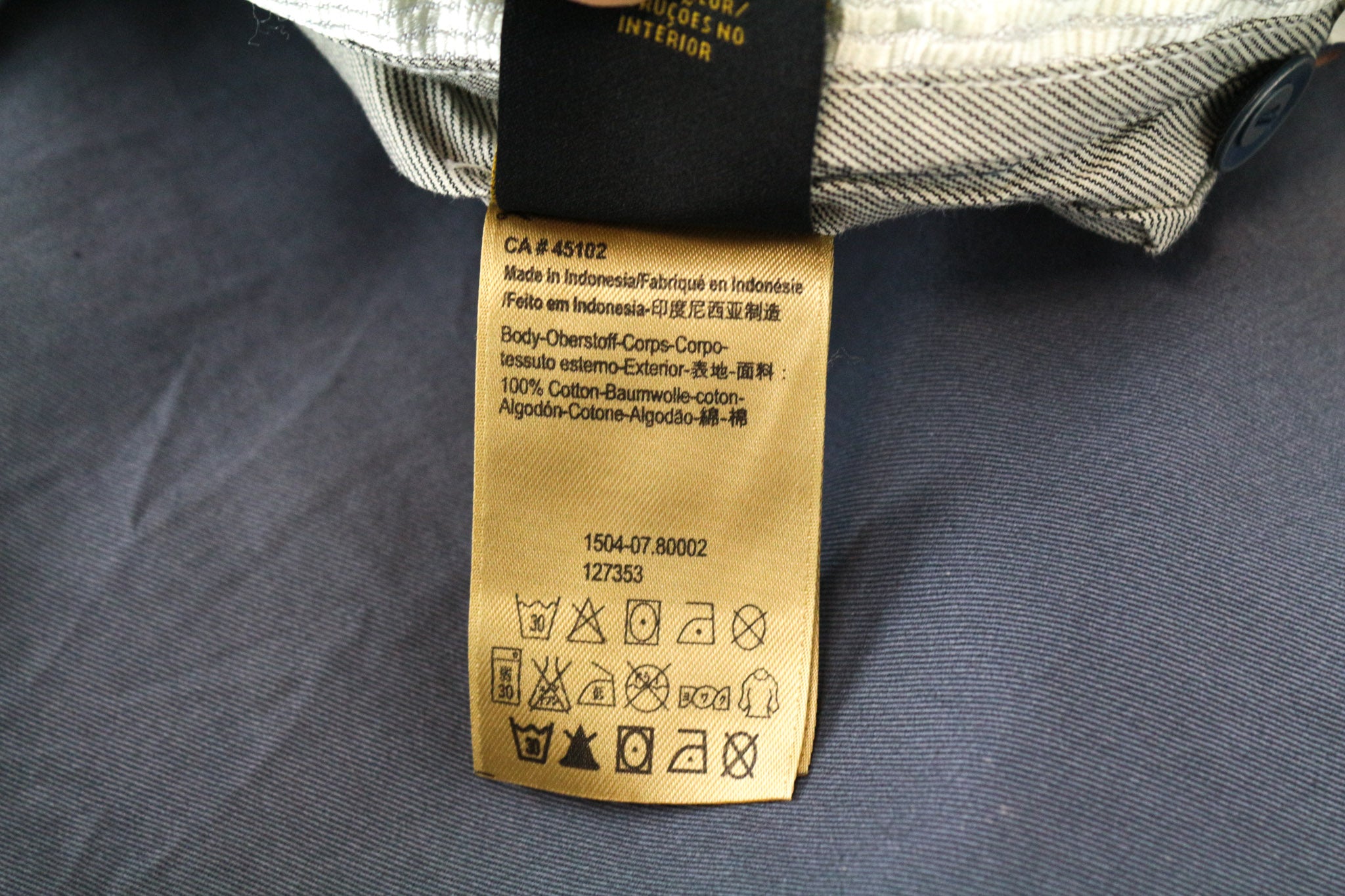 SCOTCH & SODA Warren Men's Trousers W32/L32 Relaxed Blue Cotton Slim Washed