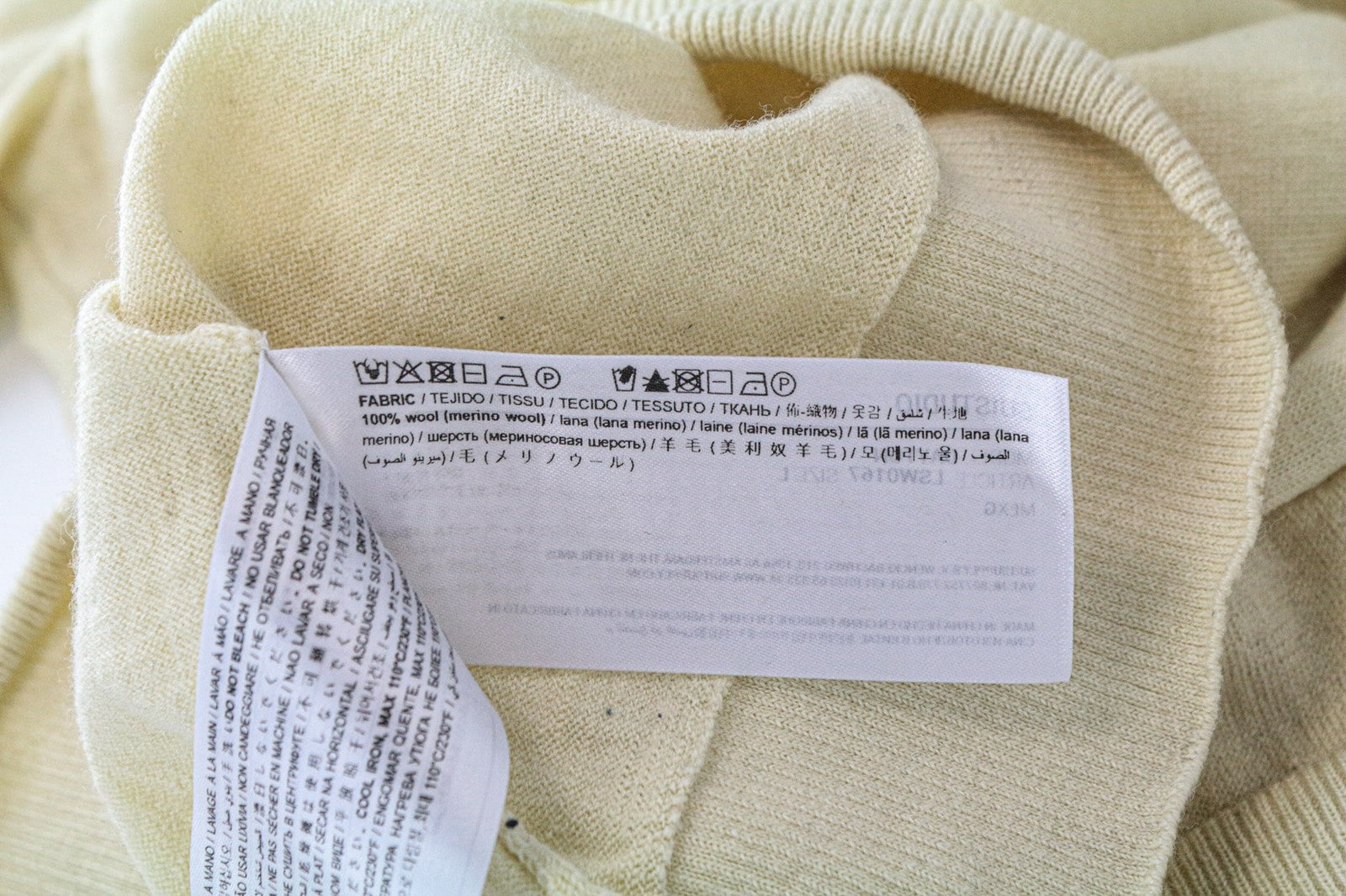 SUISTUDIO Dayton moteriški merino vilnos polo marškinėliai L dydžio, geltoni, trumpomis rankovėmis 