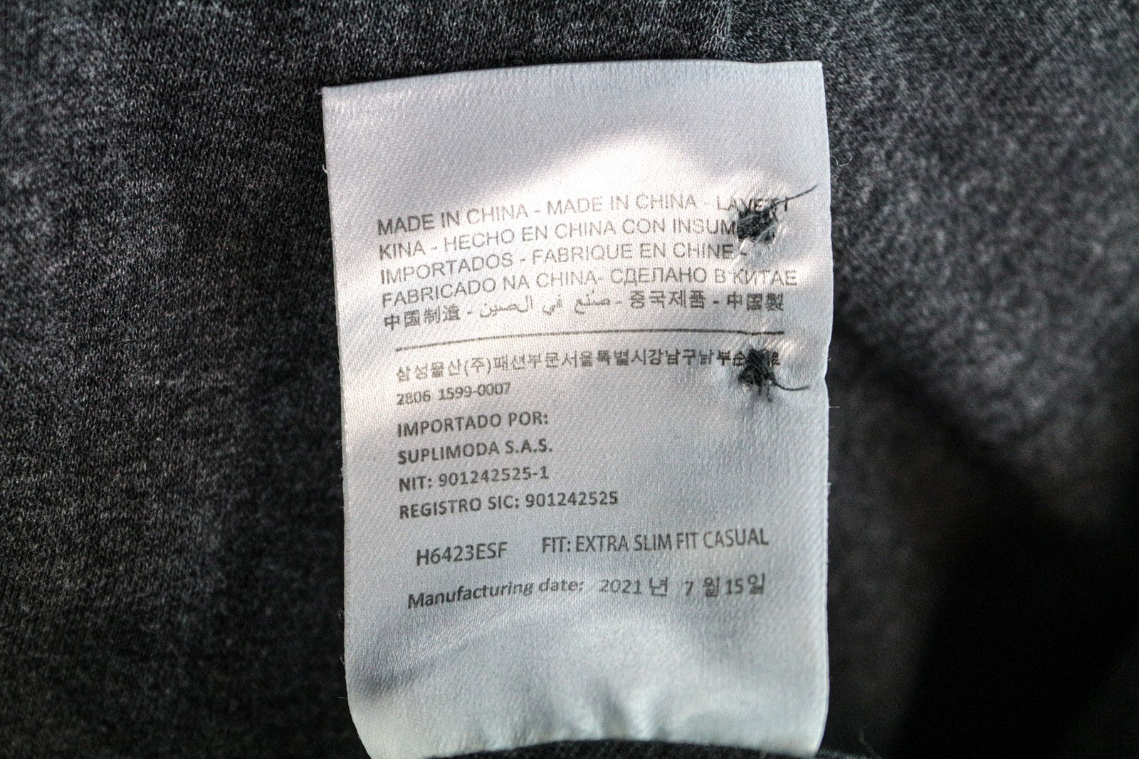 SUITSUPPLY vyriški marškinėliai, 37/38, pilki, ištiesti, ypač ploni, egiptietiškos medvilnės stiliaus 