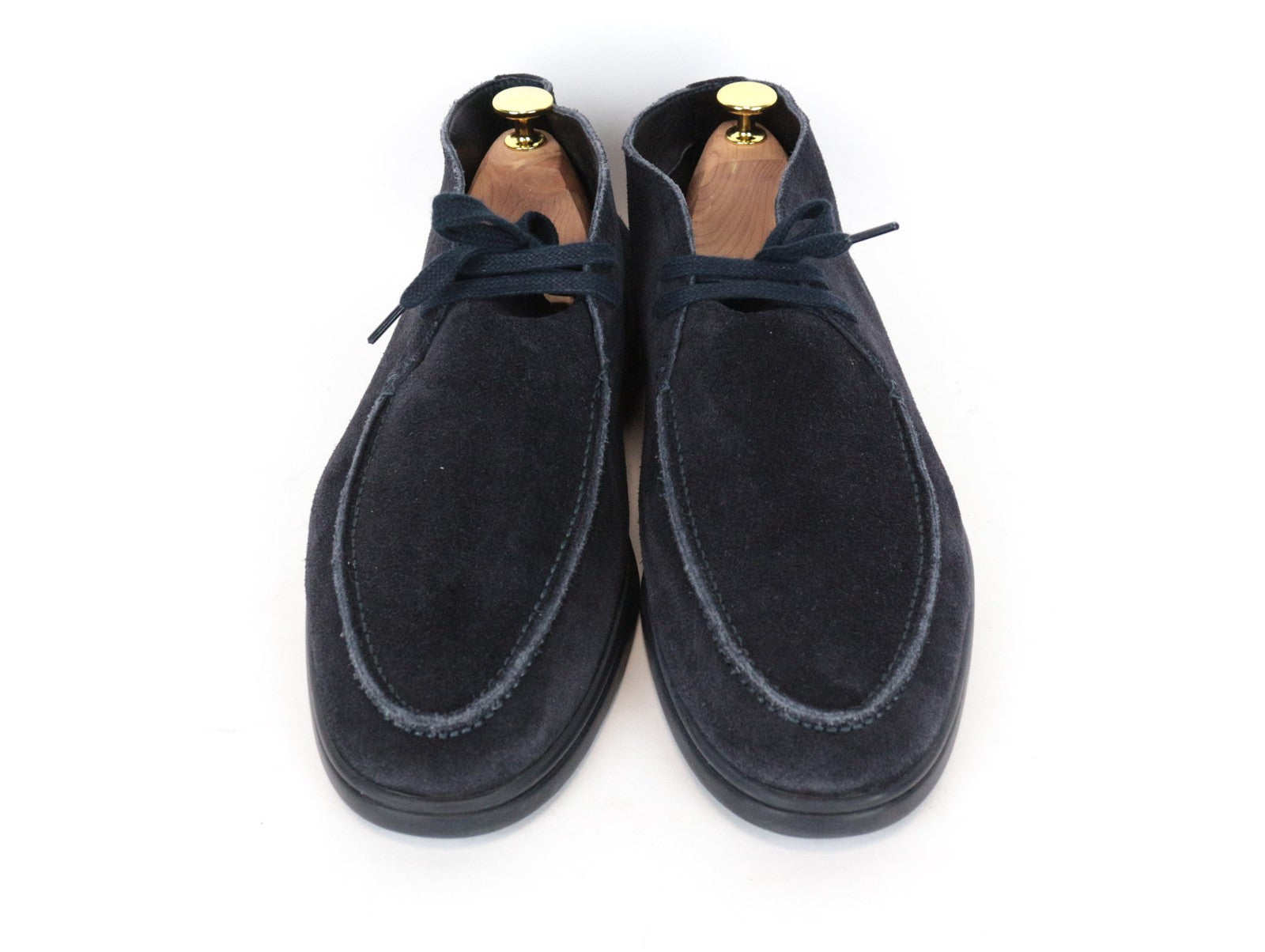 SUITSUPPLY vyriški batai, EU43, tamsiai mėlyni, aukštakulniai, suvarstomi, zomšiniai, laisvalaikio stiliaus 