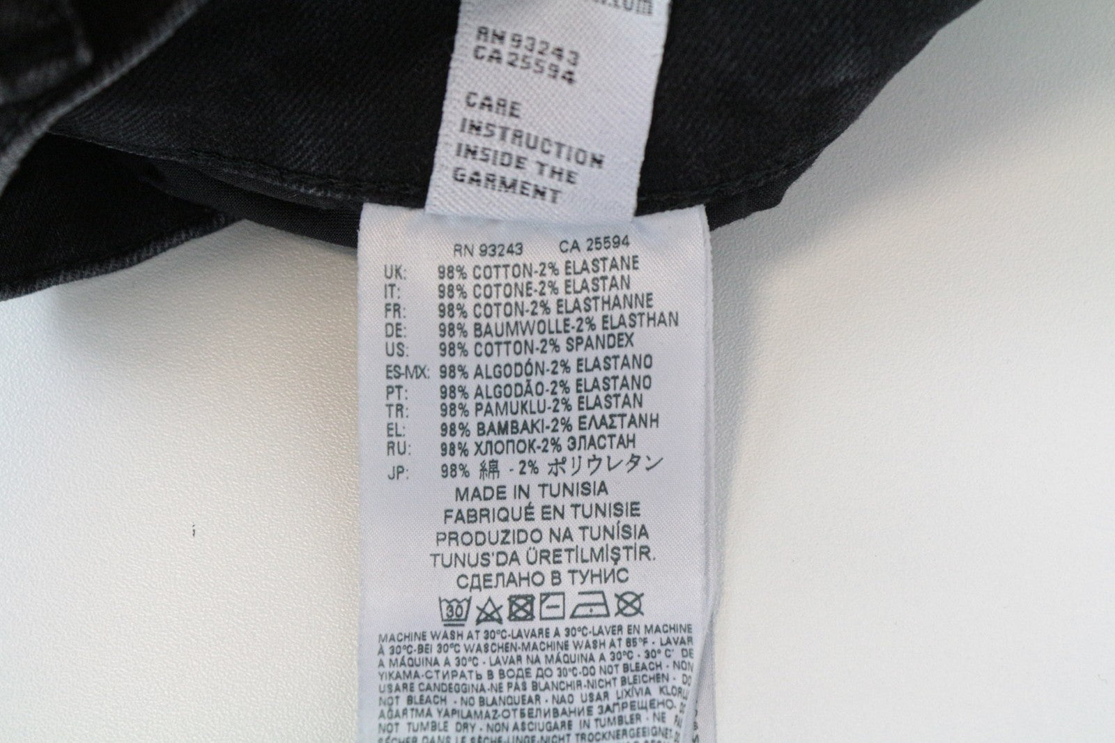 DIESEL D-Eetar 069DV vyriški džinsai W27/L32 juodi, siaurėjantys, tamprūs medvilniniai džinsai 