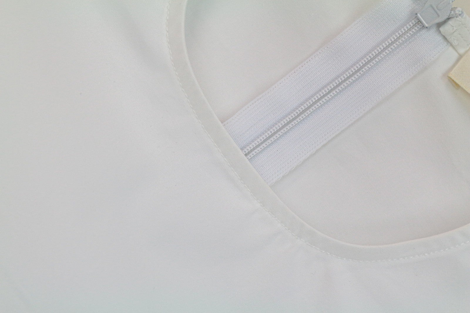 SUISTUDIO Dylan moteriška suknelė UK6R balta marškinių suknelė su medvilnine tunika ilgomis rankovėmis 