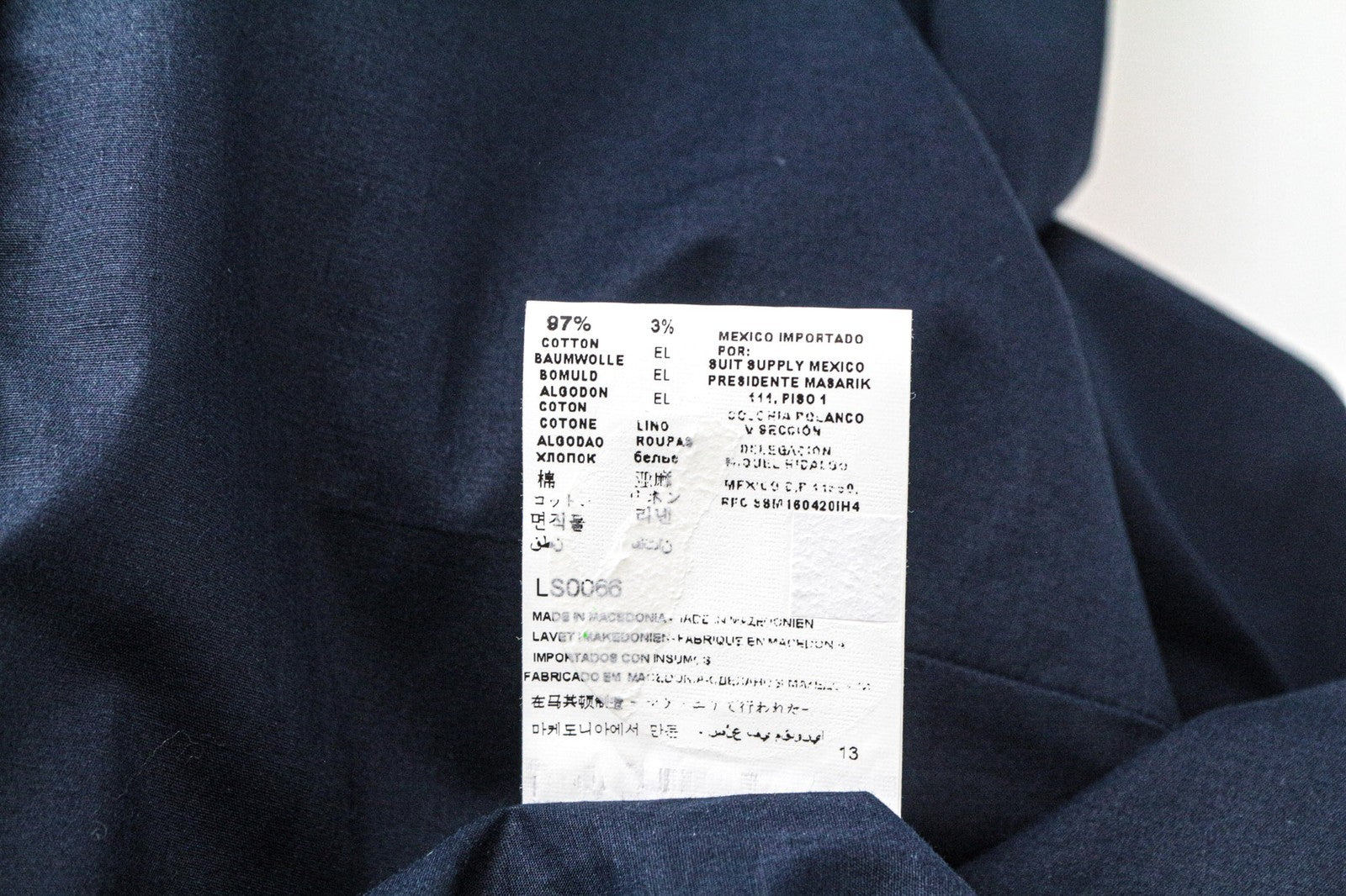 SUISTUDIO moteriški marškiniai, 34R, tamsiai mėlyni, lininio audinio mišinio, rauktomis rankovėmis, medvilninė palaidinė 