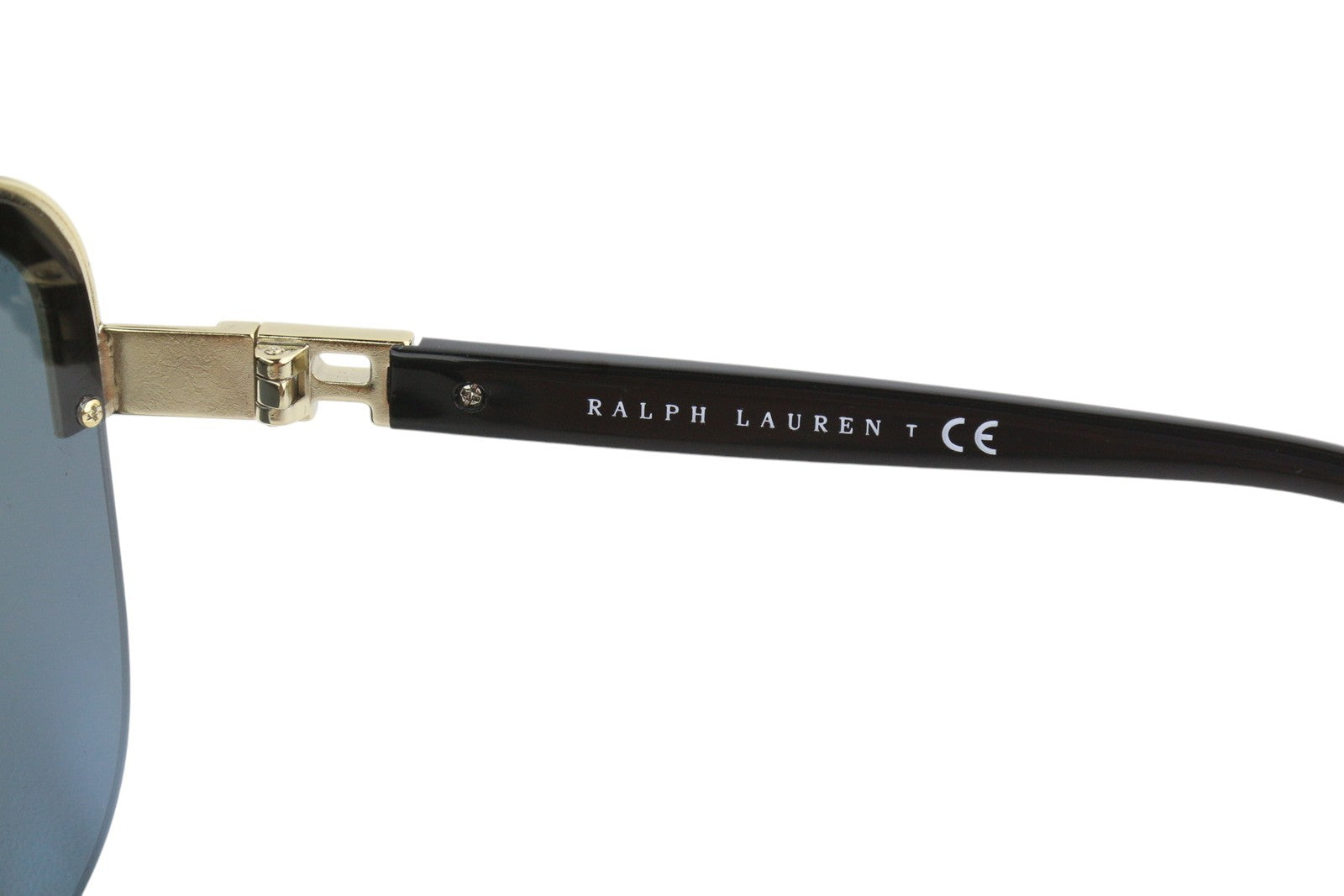 RALPH LAUREN 0RL7057 moteriški akiniai nuo saulės OS juodi su UV apsauga, auksinės spalvos detalėmis, laisvalaikio stiliaus. 